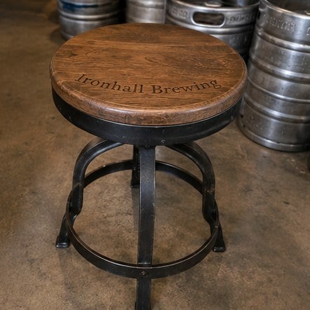 Customized bar stools for breweries and taprooms