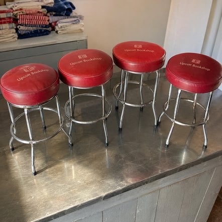Logo etched bar stools bought wholesale